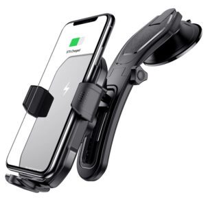 Wireless car charger holder for smartphones